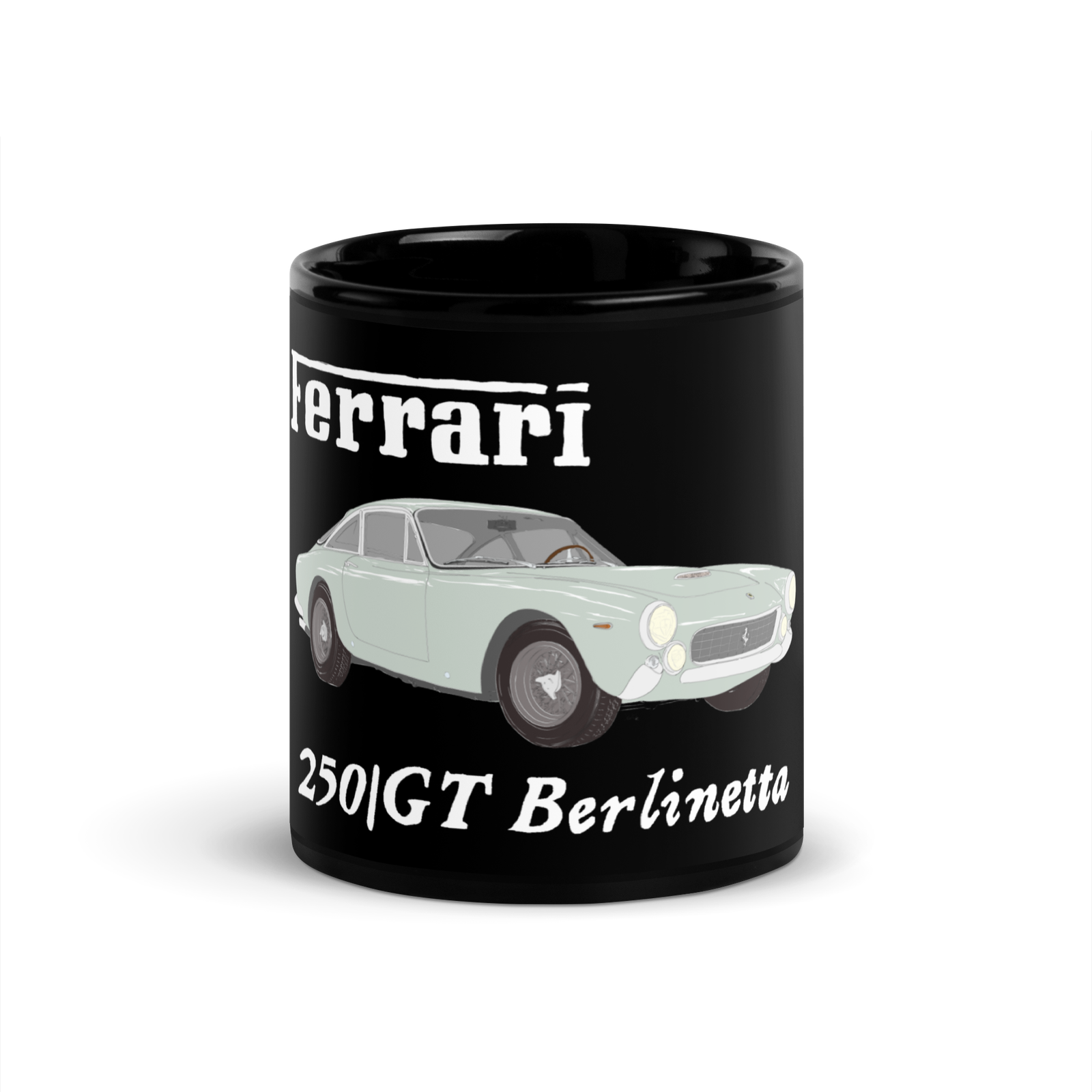 250 GT/Berlinetta Lusso - Black Glossy Mug - Image 2