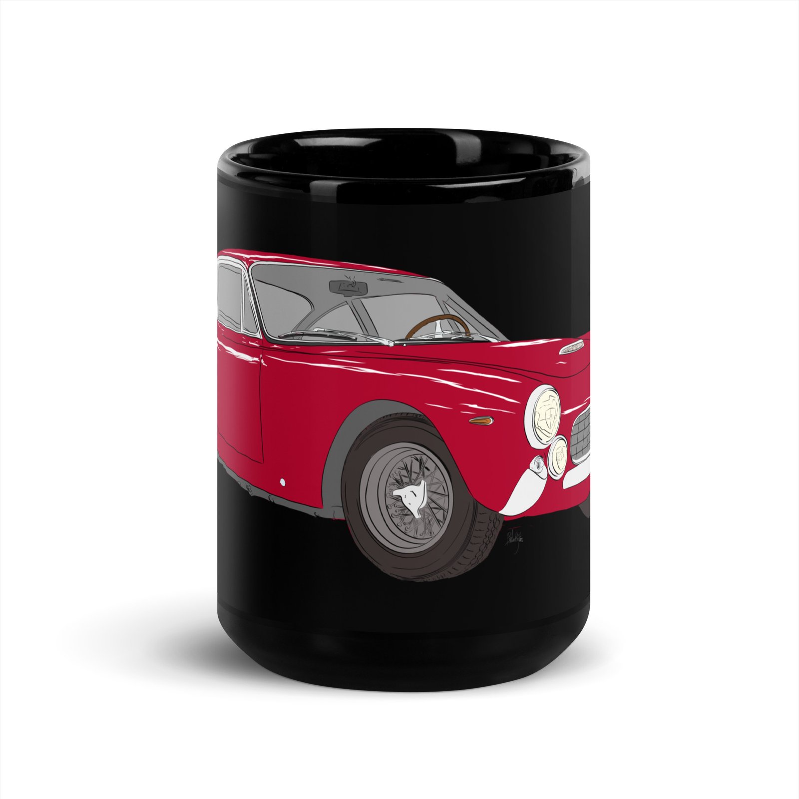 Lusso - Black Glossy Mug - Image 6