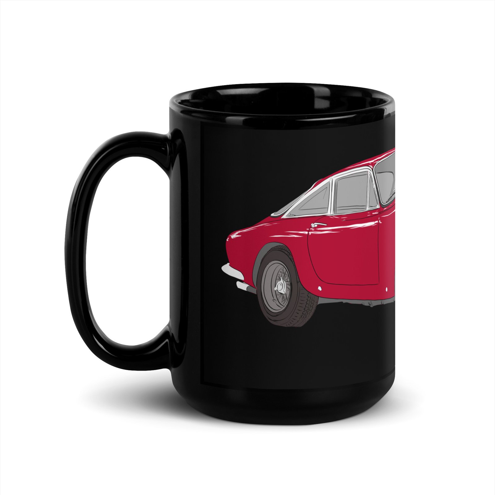 Lusso - Black Glossy Mug - Image 4