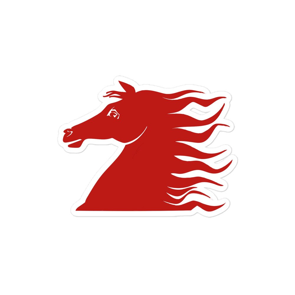 Horse Head Red - Bubble-free stickers - Image 3