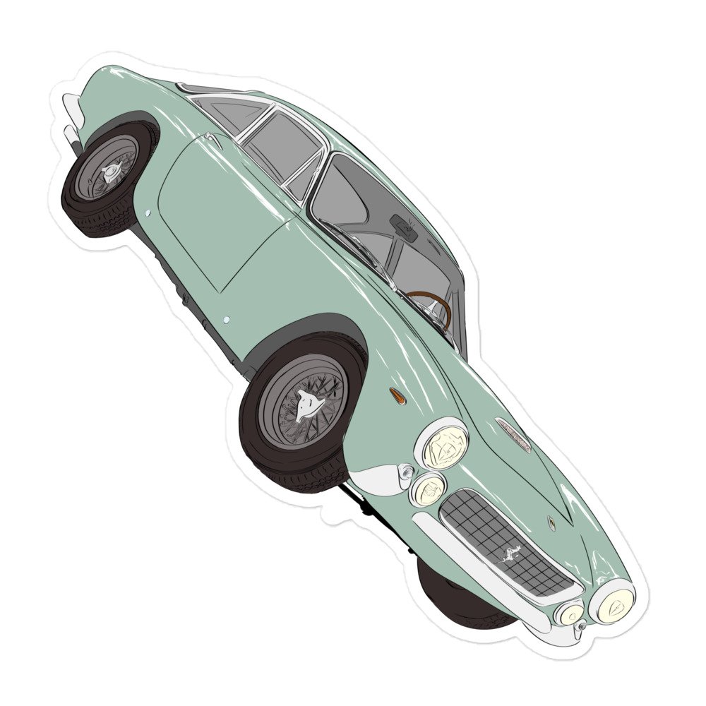 250 GT/L - GREEN - Bubble-free stickers