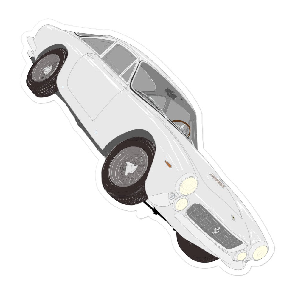 250 GT/L - WHITE - Bubble-free stickers