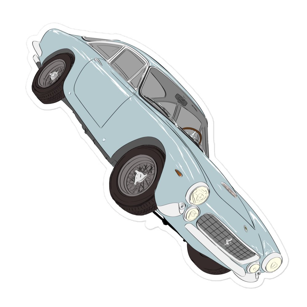 250 GT/L - LIGHT BLUE - Bubble-free stickers