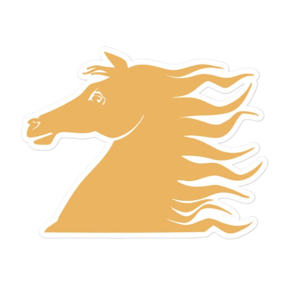 Horse Head Gold - Bubble-free stickers